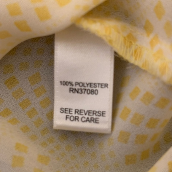 Cato Light Yellow Patterned Blouse - Picture 3 of 8